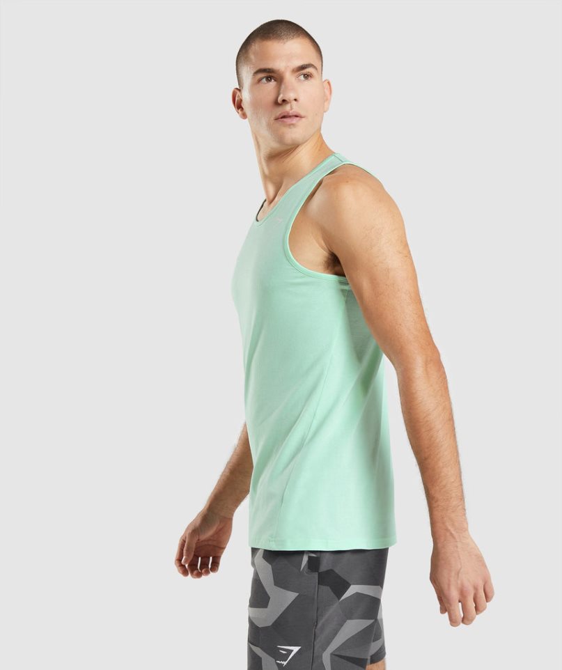 Men's Gymshark Critical Tanks Mint | NZ 4DXVJK